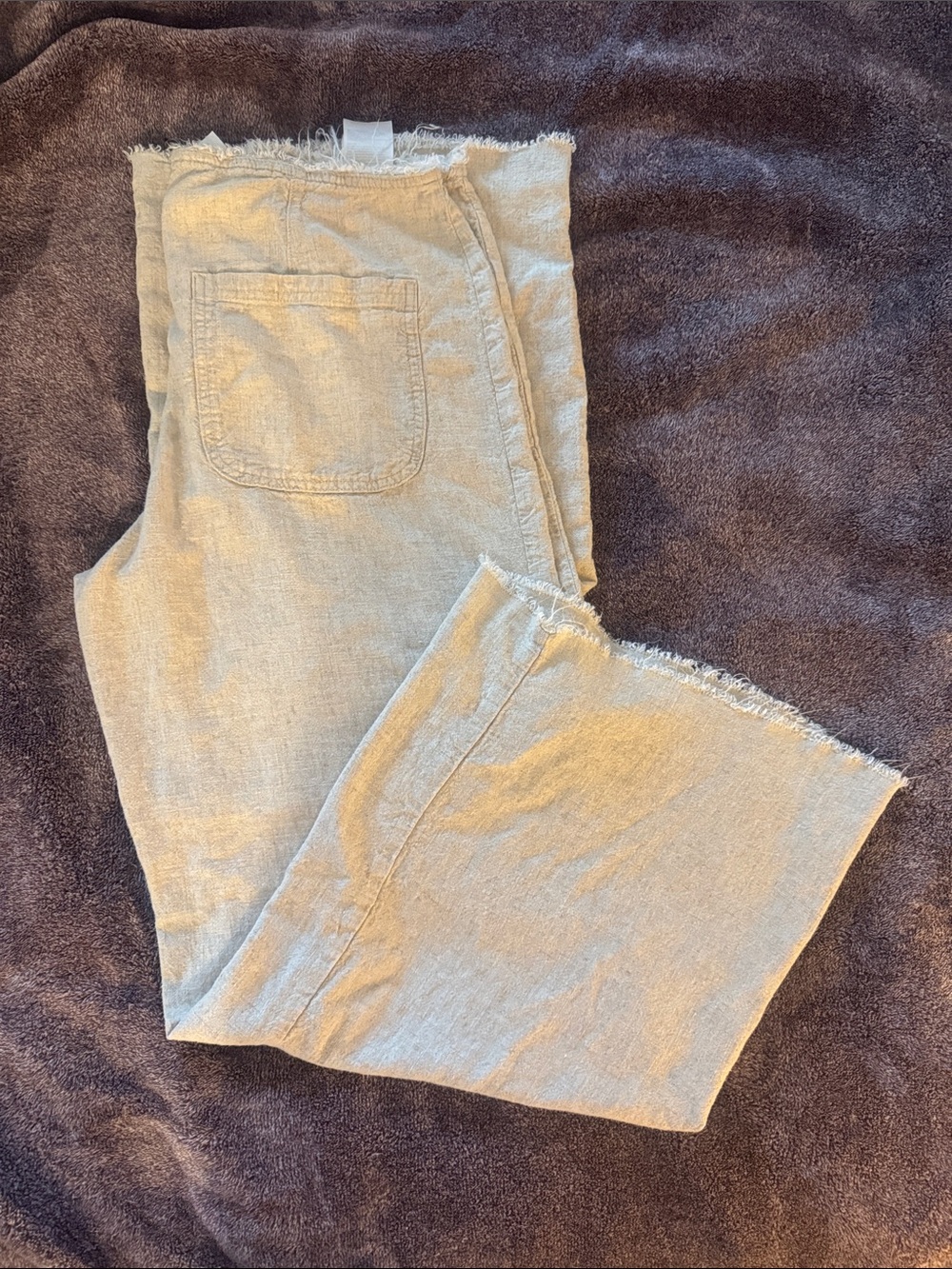 Divided Wide Leg Pants in Light Beige